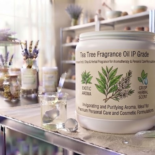Tea Tree Fragrance Oil IP Grade – Premium Fresh, Crisp & Herbal Fragrance bulk wholesale