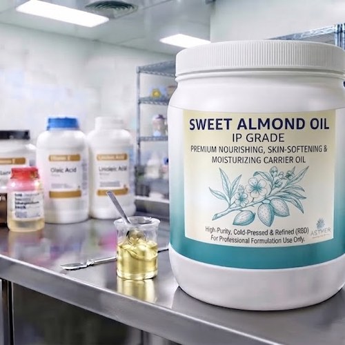 Sweet Almond Oil IP Grade – Premium Nourishing, Skin-Softening & Moisturizing Carrier Oil bulk wholesale