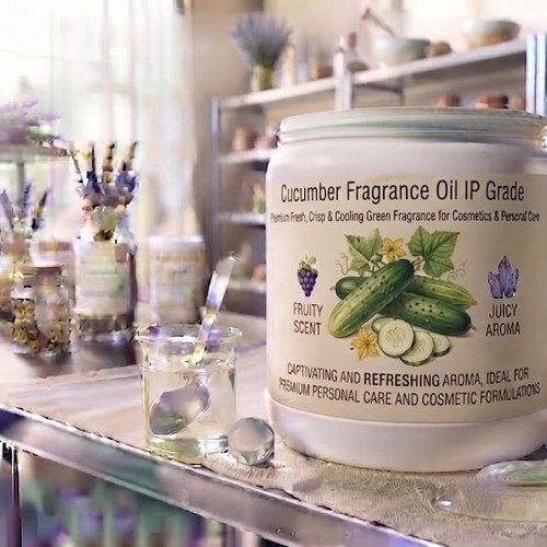 Cucumber Fragrance Oil IP Grade – Premium Fresh, Crisp & Cooling Green Fragrance for Cosmetics & Personal Care bulk wholesale