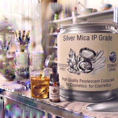 Silver Mica IP Grade – High-Quality Pearlescent Colourant for Cosmetics bulk wholesale