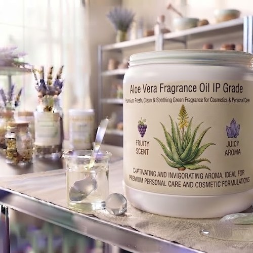 Aloe Vera Fragrance Oil IP Grade – Premium Fresh, Clean & Soothing Green Fragrance for Cosmetics & Personal Care bulk wholesale