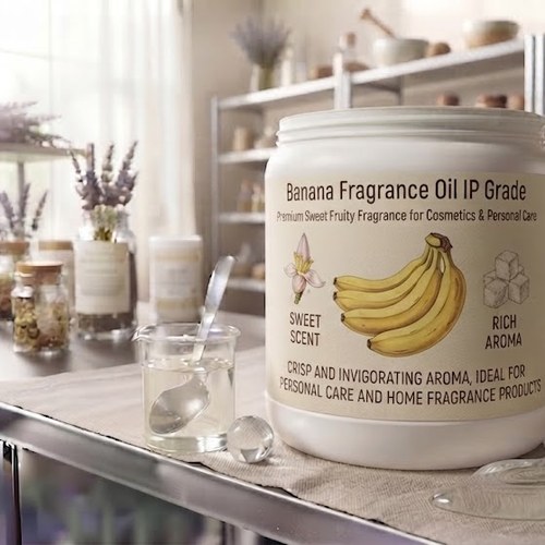 Banana Fragrance Oil IP Grade – Premium Sweet Fruity Fragrance for Cosmetics & Personal Care bulk wholesale