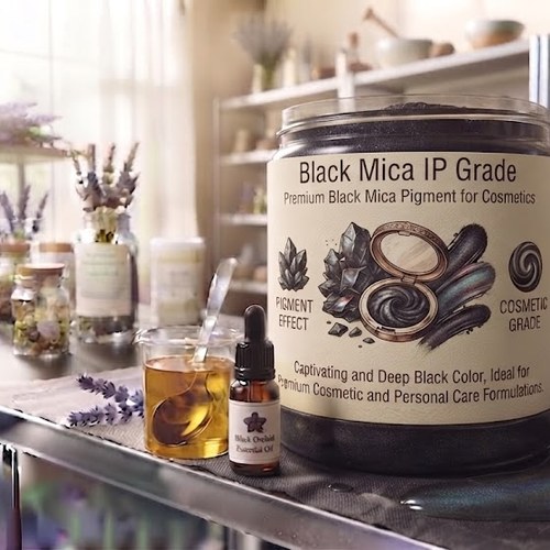 Black Mica IP Grade – Premium Black Mica Pigment for Cosmetics bulk wholesale