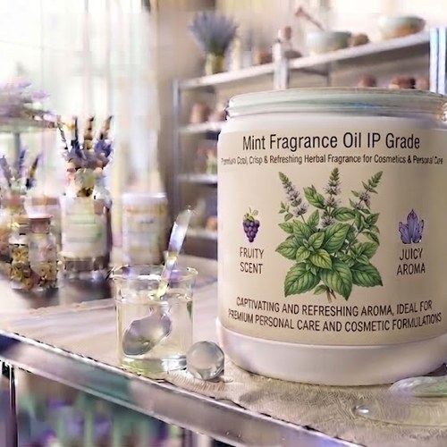 Mint Fragrance Oil IP Grade – Premium Cool, Crisp & Refreshing Herbal Fragrance bulk wholesale