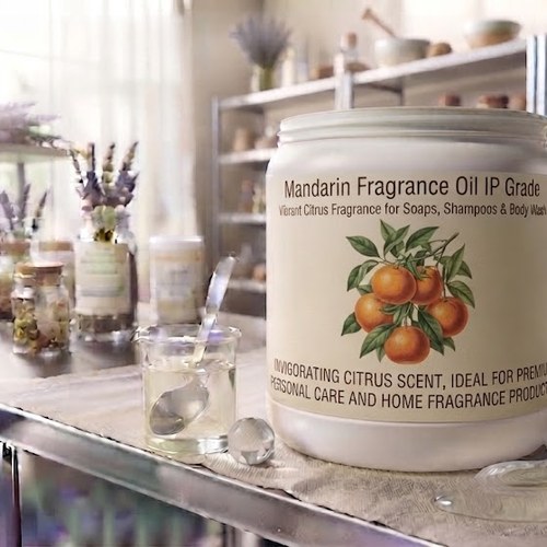 Mandarin Fragrance Oil IP Grade – Vibrant Citrus Fragrance for Soaps, Shampoos & Body Wash bulk wholesale