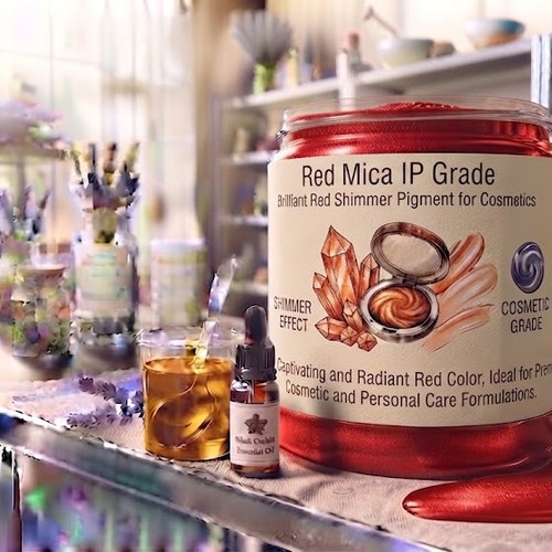 Red Mica IP Grade – Brilliant Red Shimmer Pigment bulk wholesale