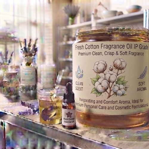 Fresh Cotton Fragrance Oil IP Grade – Premium Clean, Crisp & Soft Fragrance bulk wholesale
