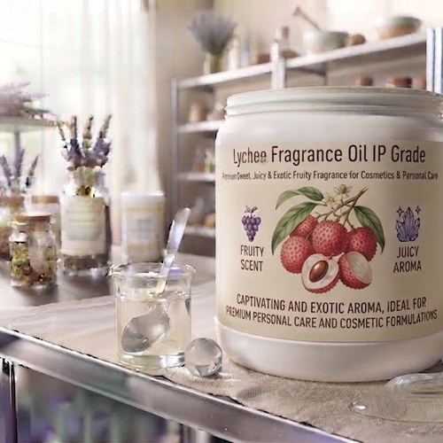 Lychee Fragrance Oil IP Grade – Premium Sweet, Juicy & Exotic Fruity Fragrance for Cosmetics & Personal Care bulk wholesale