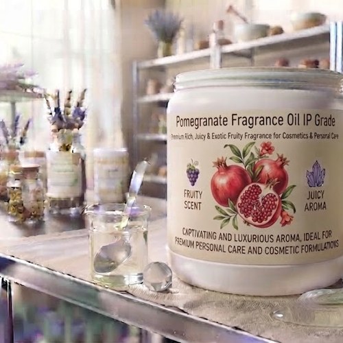 Pomegranate Fragrance Oil IP Grade – Premium Rich, Juicy & Exotic Fruity Fragrance for Cosmetics & Personal Care bulk wholesale