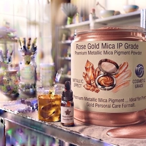 Rose Gold Mica IP Grade – Premium Metallic Mica Pigment bulk wholesale