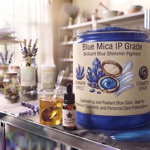 Blue Mica IP Grade – Brilliant Blue Shimmer Pigment bulk wholesale