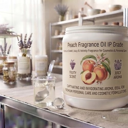 Peach Fragrance Oil IP Grade – Premium Sweet, Juicy & Velvety Fruity Fragrance for Cosmetics & Personal Care bulk wholesale
