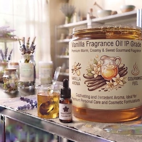 Vanilla Fragrance Oil IP Grade – Premium Warm, Creamy & Sweet Gourmand Fragrance bulk wholesale