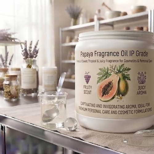 Papaya Fragrance Oil IP Grade – Premium Sweet, Tropical & Juicy Fruity Fragrance for Cosmetics & Personal Care bulk wholesale