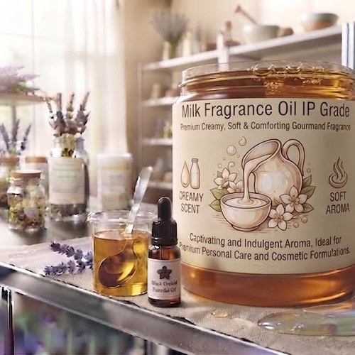 Milk Fragrance Oil IP Grade – Premium Creamy, Soft & Comforting Gourmand Fragrance bulk wholesale